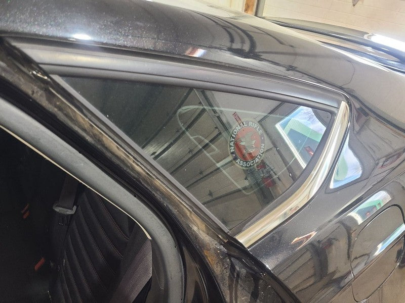 Driver Left Quarter Glass Chrome On Bottom Only Fits 13-20 FUSION 6513
