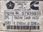 Engine 6.7L Diesel VIN L 8th Digit Pickup Fits 10 DODGE 3500 PICKUP 67