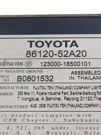 Audio Equipment Radio Receiver Hatchback With CD Fits 09-11 YARIS 6748