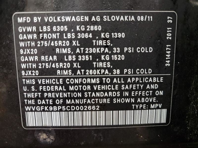 Automatic Transmission 3.0L Diesel Fits 11-15 AUDI Q7 566650
