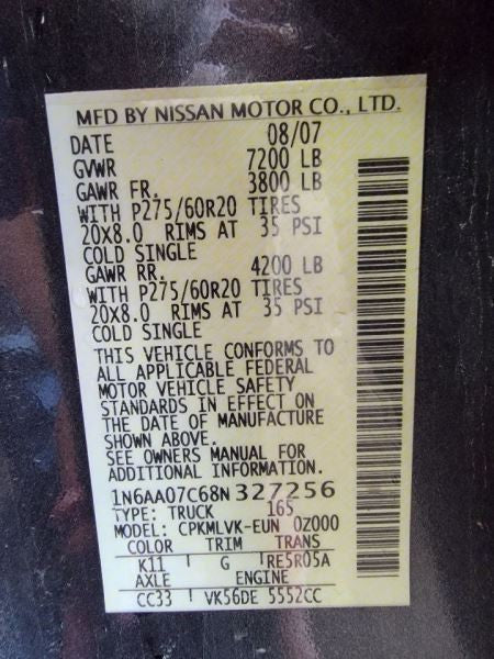 TITAN     2008 Owners Manual 451315
