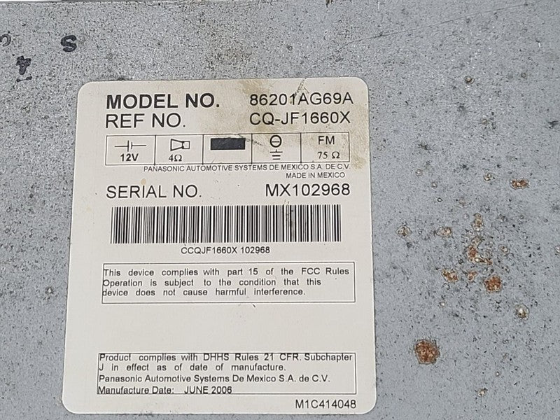 Audio Equipment Radio Receiver Am-fm-cd 6 Speaker Fits 07-09 LEGACY 68
