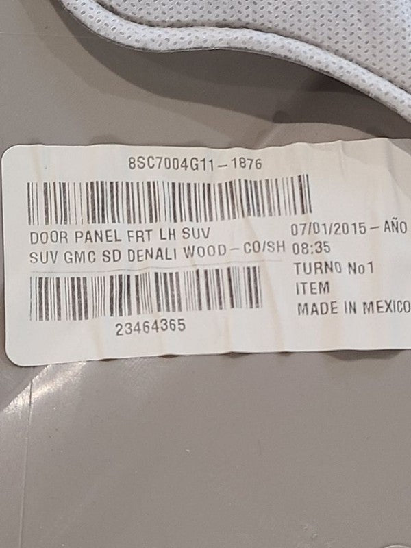 YUKON     2015 Front Door Trim Panel 669662