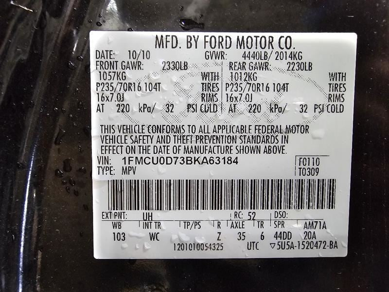 ESCAPE    2011 Owners Manual 582967