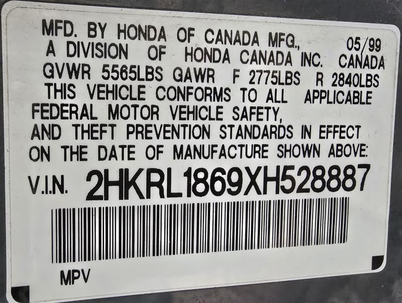 99 Honda Odyssey Engine 3.5