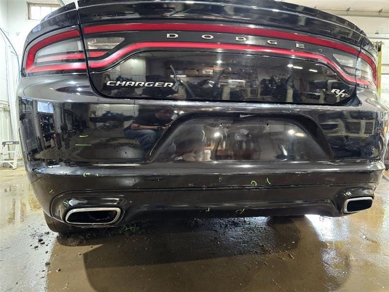Rear Bumper Dual Rectangular Exhaust Cutouts Fits 15-18 CHARGER 585172