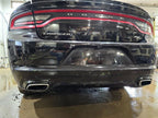Rear Bumper Dual Rectangular Exhaust Cutouts Fits 15-18 CHARGER 585172
