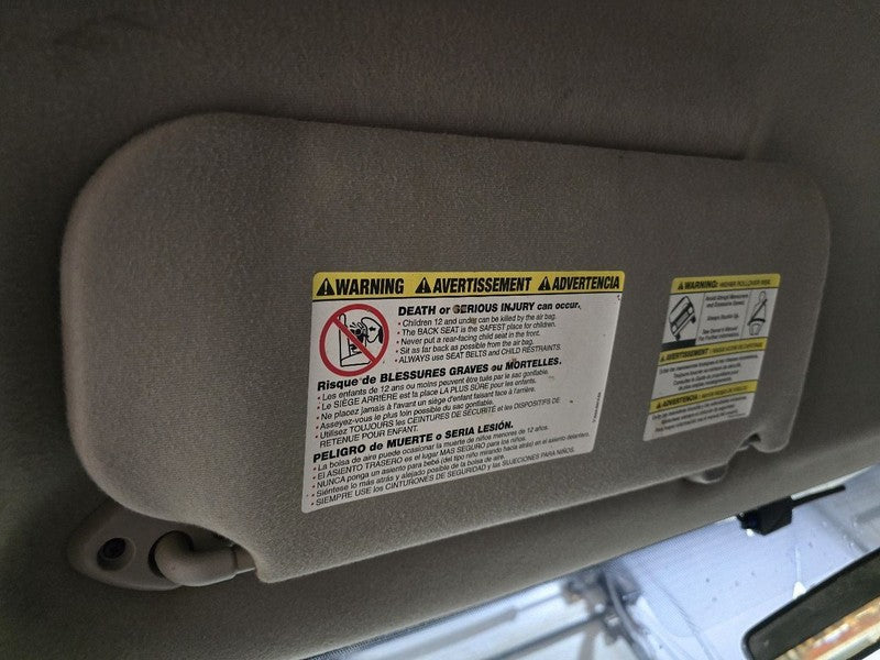 Driver Sun Visor Super Crew Fits 08-10 FORD F250SD PICKUP 626804