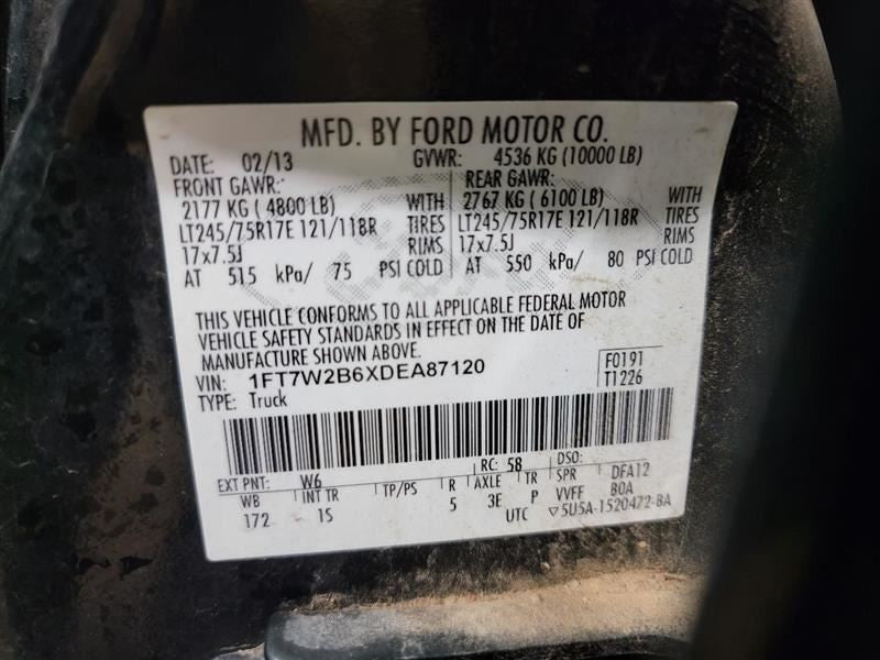 F250SD    2013 Owners Manual 538855
