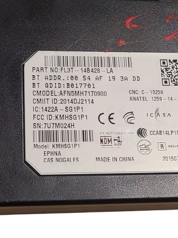Chassis ECM Communication Voice Recognition Fits 15-16 FORD F150 PICKU