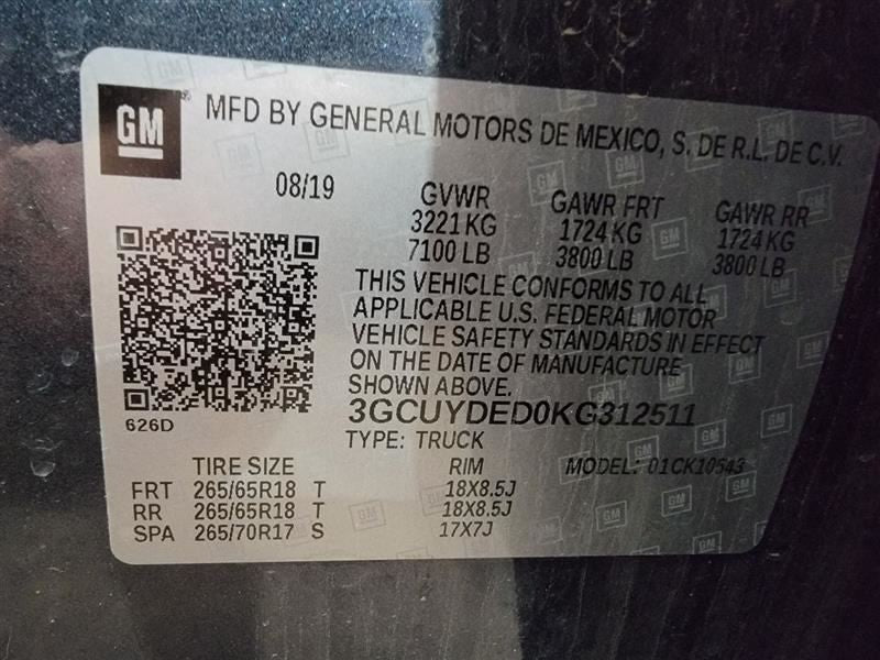 Carrier New Style Mirrors Mount On Door Skin Fits 19 SIERRA 1500 PICKU