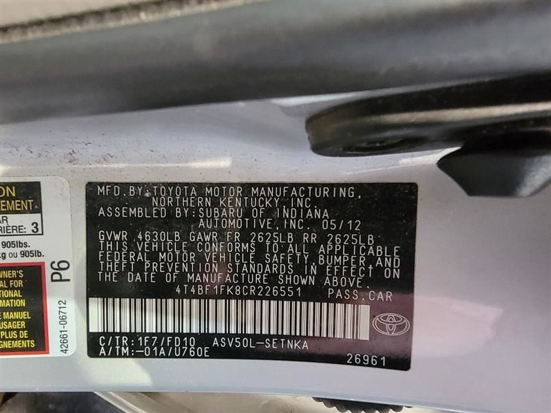 Intake Manifold 2.5L 4 Cylinder 2ARFE Engine Fits 09-18 RAV4 365021