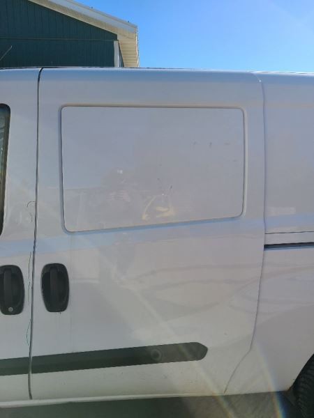 Driver Rear Side Door Sliding With Panel Fits 15-19 PROMASTER CITY 601