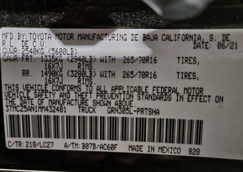 Steering Column Floor Shift Tilt Wheel US Market Fits 18-19 TACOMA 564