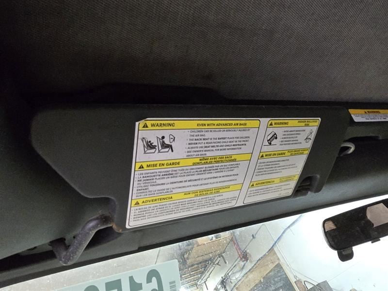 Driver Left Sun Visor Fits 07-09 WRANGLER 597005