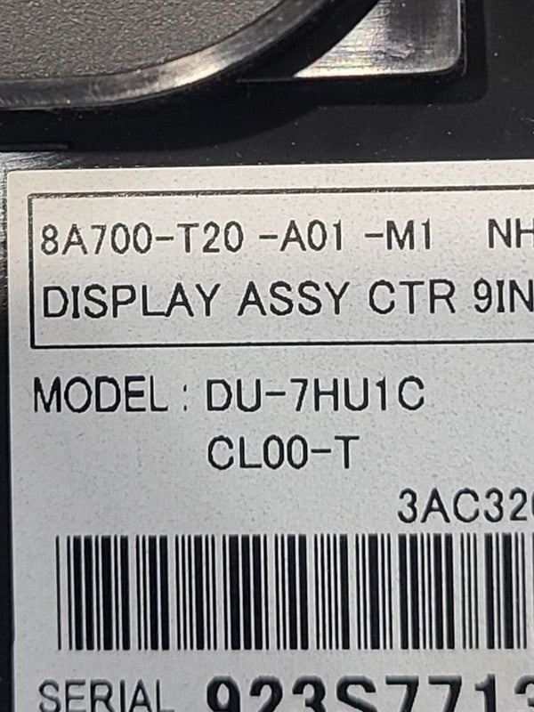 Info-GPS-TV Screen 9.00" Screen Hatchback Type R Fits 22-25 CIVIC 6713