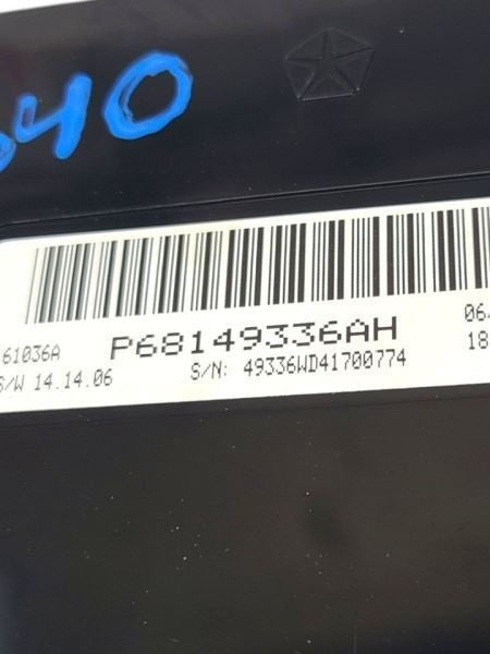 DURANGO   2014 Temperature Control Module 68149336AH Chassis ECM 57589