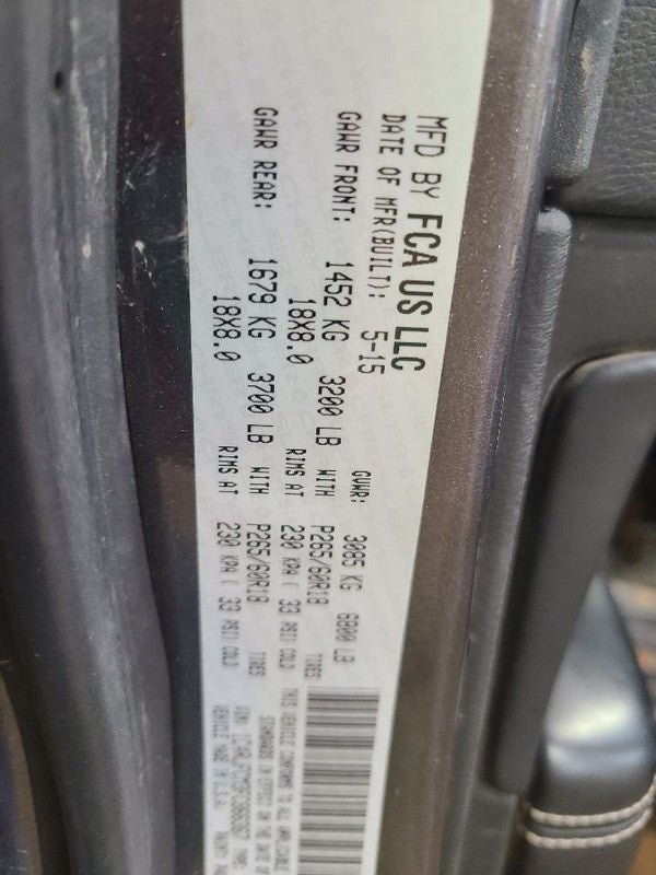 Console Front Floor Fits 14-17 GRAND CHEROKEE 667446