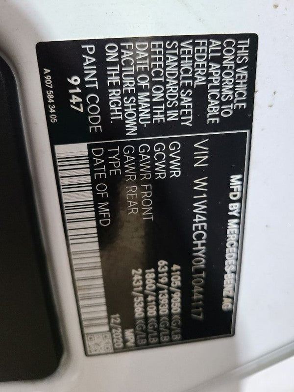 Chassis ECM Body Control BCM Fits 19-22 MERCEDES SPRINTER 1500 672283