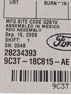 Audio Equipment Radio Receiver AM-FM-CD-MP3 Fits 10 FORD F250SD PICKUP