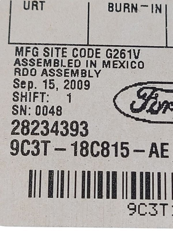 Audio Equipment Radio Receiver AM-FM-CD-MP3 Fits 10 FORD F250SD PICKUP