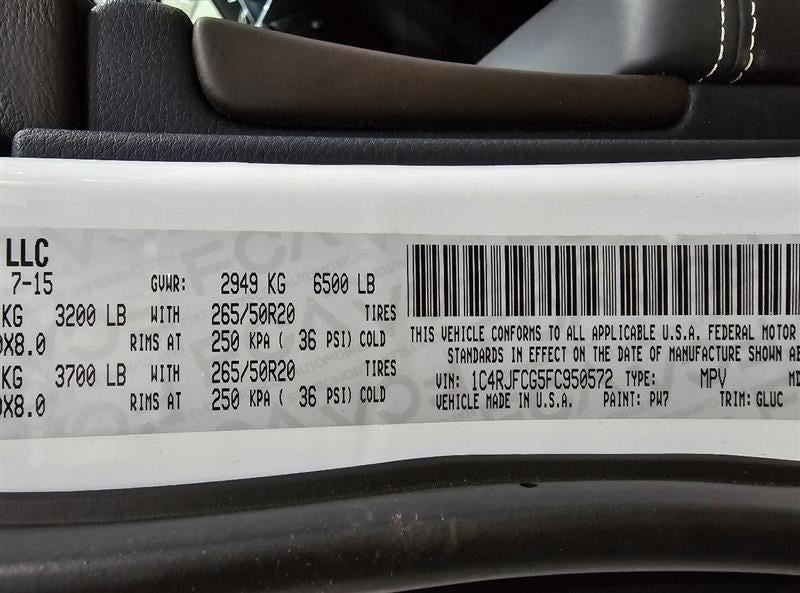 Driver Air Bag Front Driver Wheel Laredo Fits 14-15 GRAND CHEROKEE 592