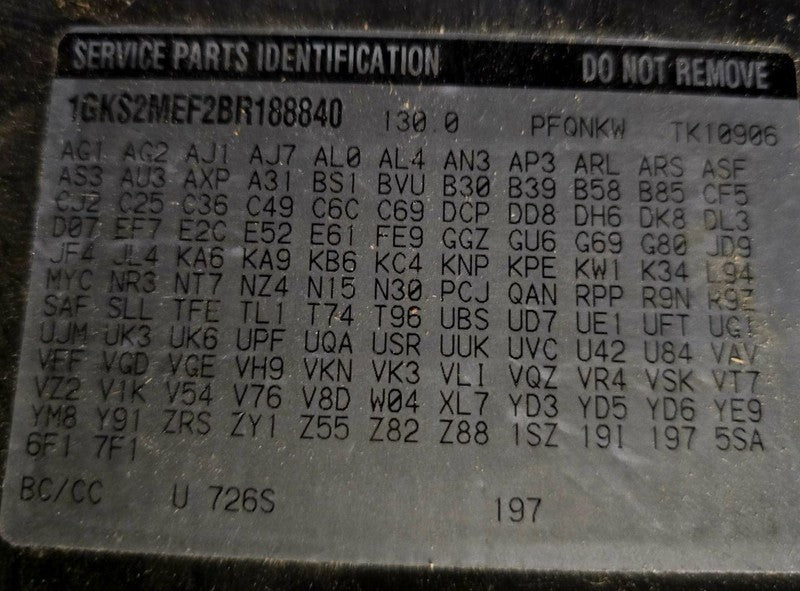 Seat Belt Front Bucket Driver Retractor Fits 11-14 ESCALADE 631919