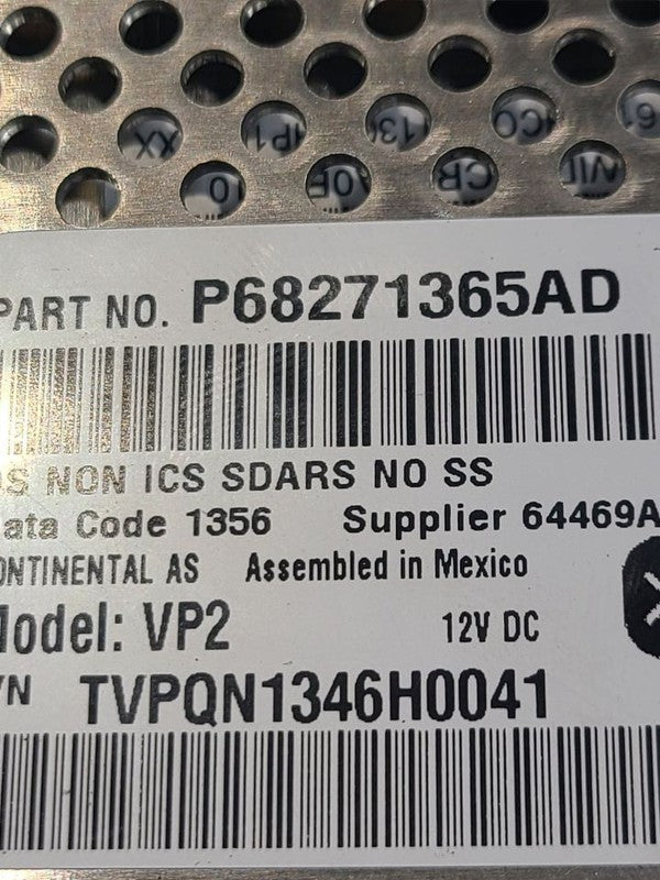 Audio Equipment Radio Receiver Opt RA2 Sirius Fits 16 DODGE 1500 PICKU
