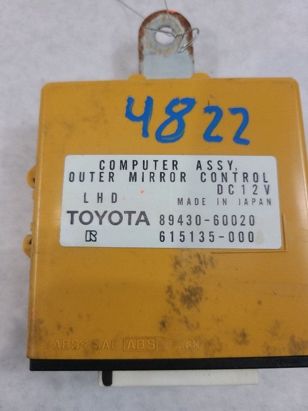 Chassis ECM Memory Outer Mirror Fits 98-02 LEXUS LX470 605296