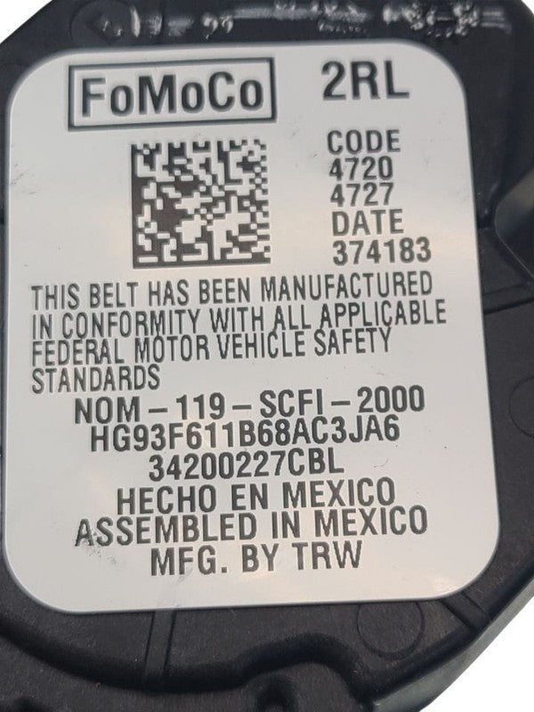 FUSION    2019 Seat Belt Rear 636100