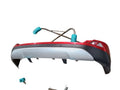 Rear Bumper Textured Lower Cover With Rear Park Assist Fits 16-18 RAV4