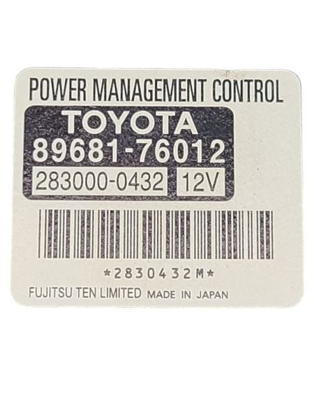 Chassis ECM Power Supply Right Hand Dash Fits 11-12 LEXUS CT200H 59488