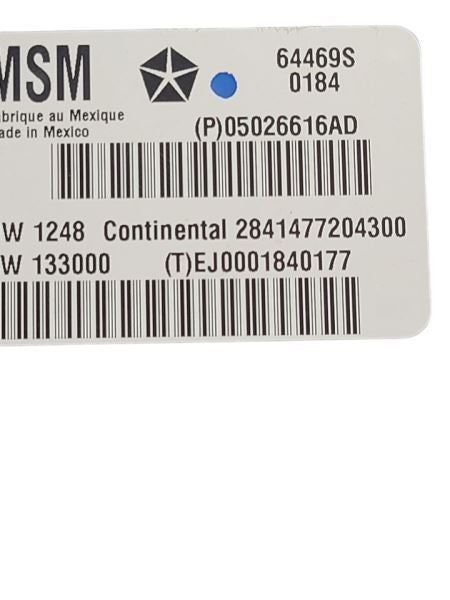 Chassis ECM Seat Memory Fits 14-20 DURANGO 589680 5026616AD