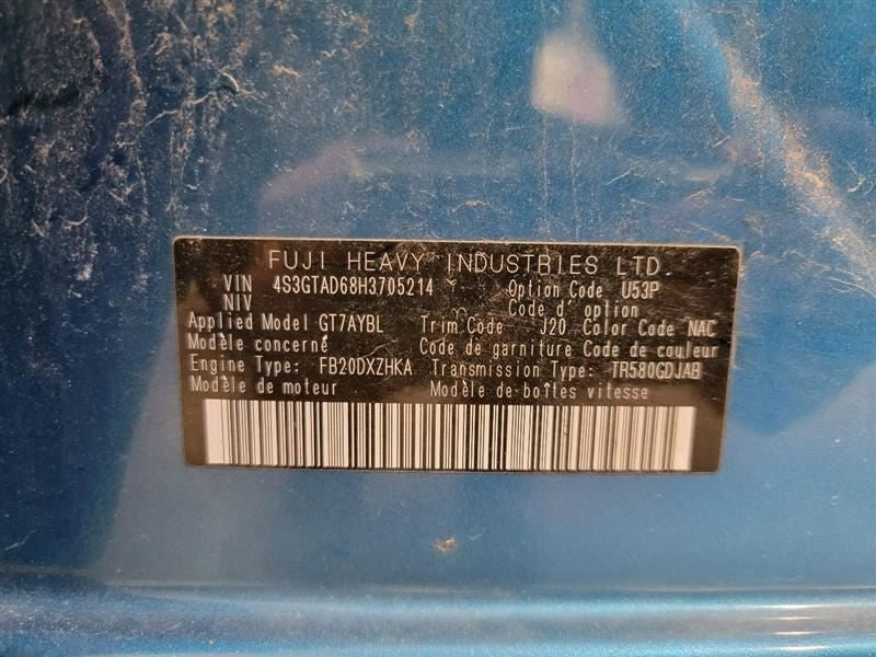Carrier Rear Automatic Transmission CVT 3.70 Ratio Fits 17-19 IMPREZA 