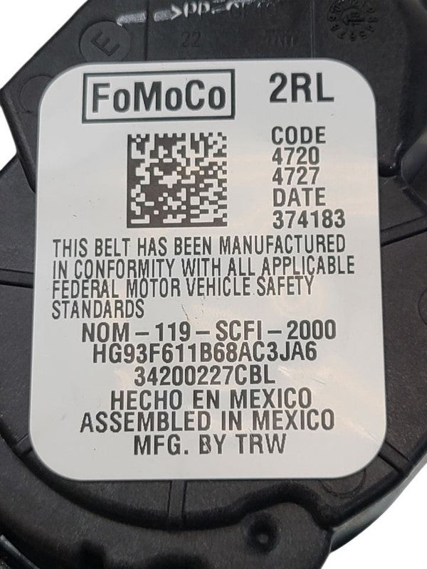 FUSION    2019 Seat Belt Rear 636101