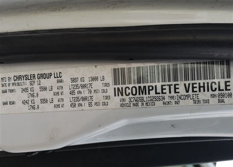 Engine ECM Emission Control Cab & Chassis Fits 11-12 DODGE 3500 589790