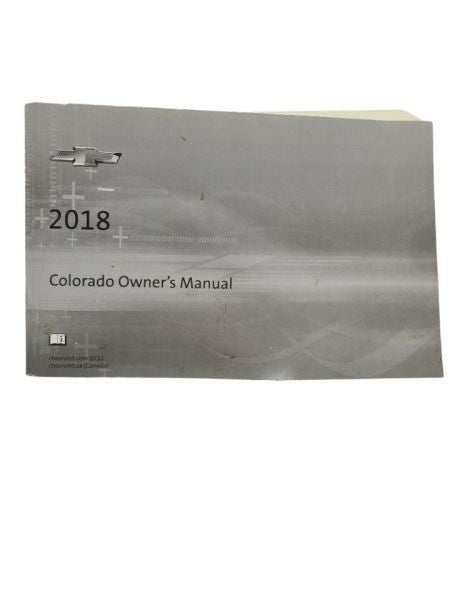 COLORADO  2018 Owners Manual 598292