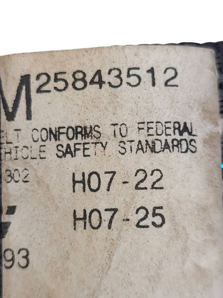 SIERRA150 2011 Seat Belt Rear 596459