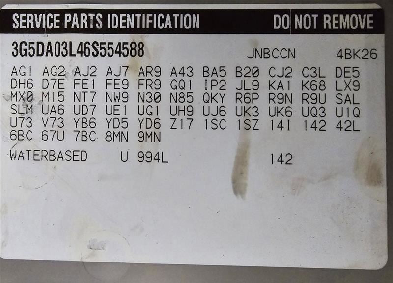 Seat Belt Front Bucket Driver Buckle Fits 05-07 RENDEZVOUS 599686