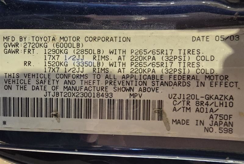 Seat Belt Front Bucket Passenger Buckle Fits 03-04 LEXUS GX470 601627
