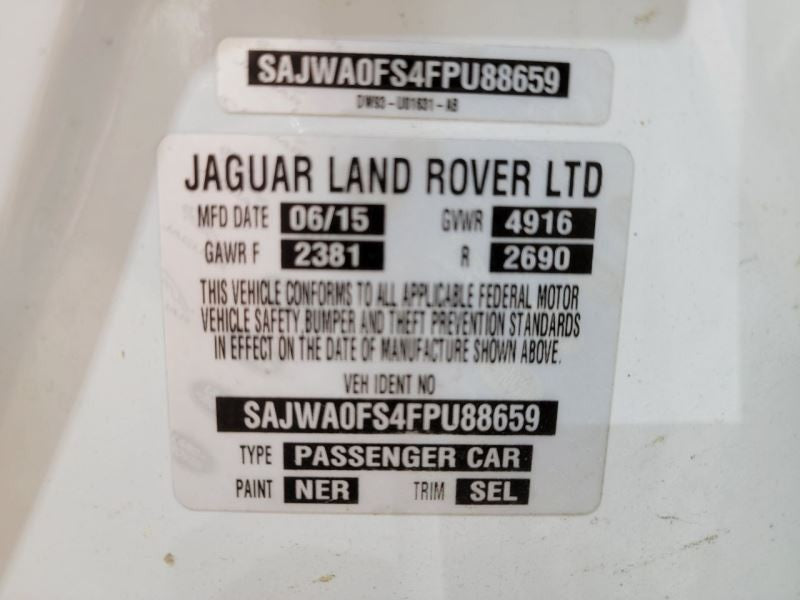 Automatic Transmission Xf 2.0L Fits 13-15 XF 563173