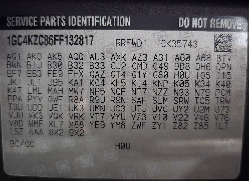 Engine ECM Electronic Control Module 6.6L Fits 14-15 EXPRESS 2500 VAN 