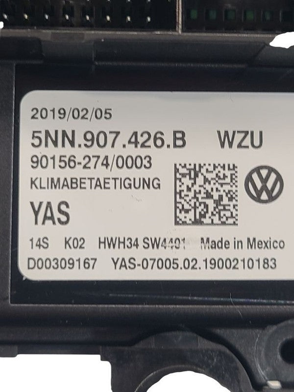 Temperature Control Single Zone Manual Control Fits 18-19 TIGUAN 65997