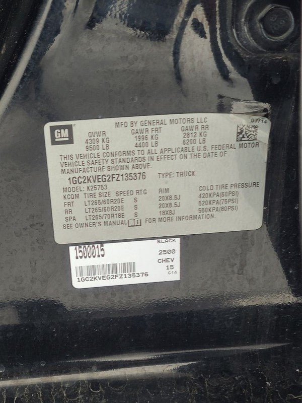 Driver Rear Side Door Classic Style Fits 14-19 SIERRA 1500 PICKUP 6539