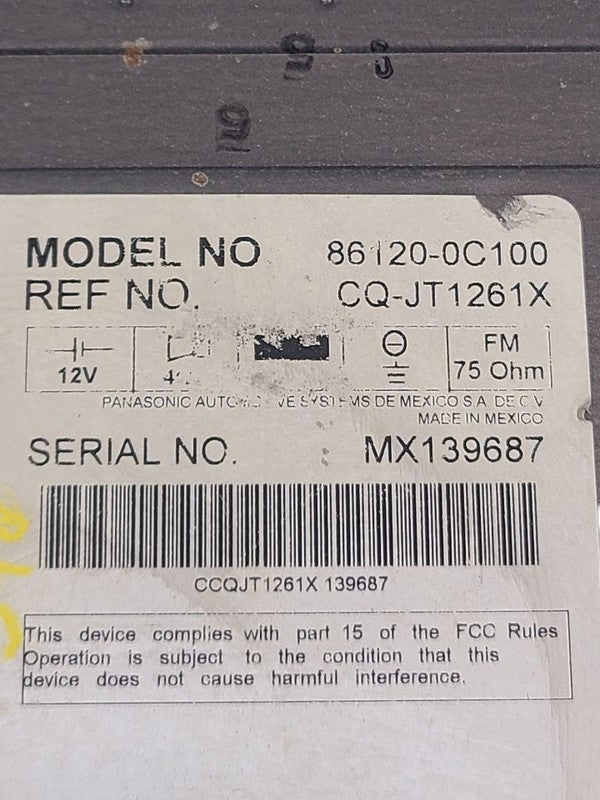 Audio Equipment Radio Receiver With CD Dash 2 Door Fits 03-06 TUNDRA 6