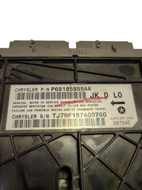 Chassis ECM  Below Passenger Side Front Seat Fits 13-18 WRANGLER 62892