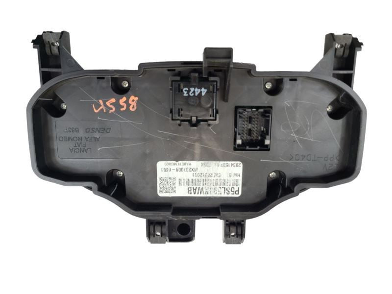 Temperature Control 2 Door Abarth Black Face Plate Fits 12-17 FIAT 500