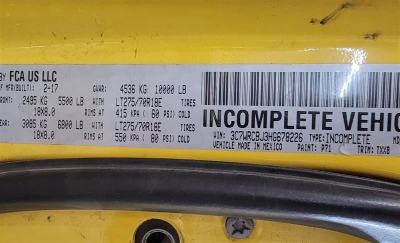 Passenger Cylinder Head Chassis Cab 6.4L Fits 14-18 DODGE 3500 PICKUP 