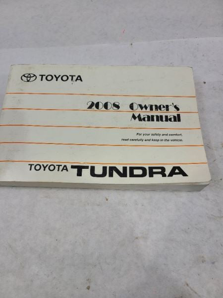 TUNDRA    2008 Owners Manual 552136