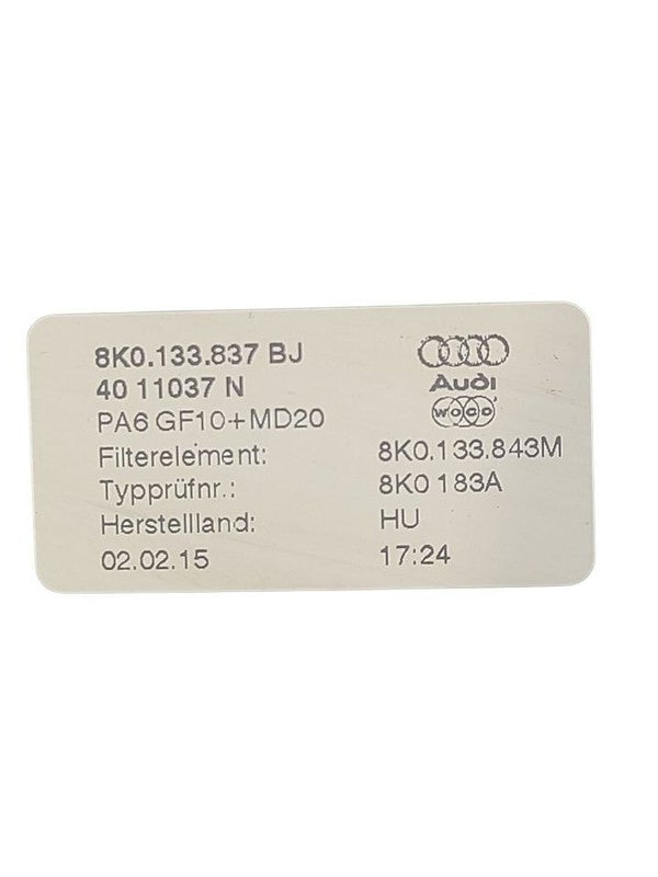 Air Cleaner VIN Model Fp 7th And 8th Digit 2.0L Fits 12-17 AUDI Q5 636